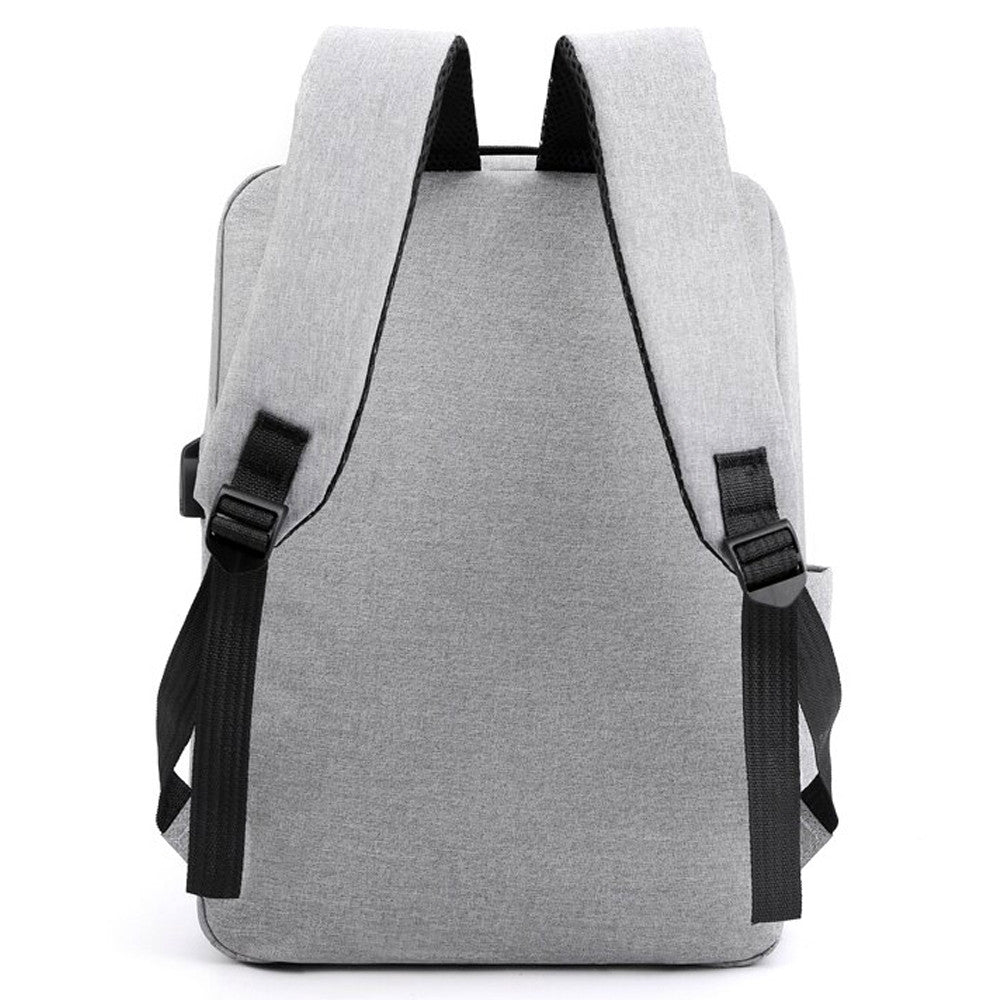 Рюкзак міський, 18л, 42х33х10 см, з сумкою та гаманцем 9018, Сірий / Місткий рюкзак для ноутбука