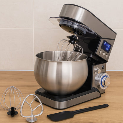 Міксер планетарний з чашею 6л, 4000Вт, 6 швидкостей / Кухонний тістоміс / Тістоміс міксер