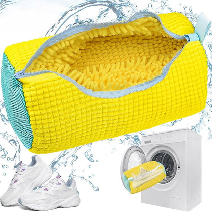 Мішок для прання взуття 39х19см, Жовтий / Захисний чохол для прання кросівок / Сумка-мішок для прання