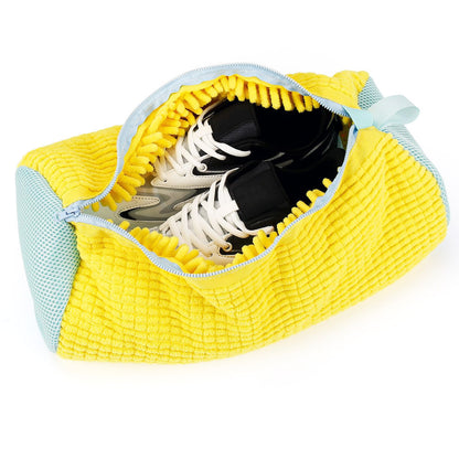 Мішок для прання взуття 39х19см, Жовтий / Захисний чохол для прання кросівок / Сумка-мішок для прання