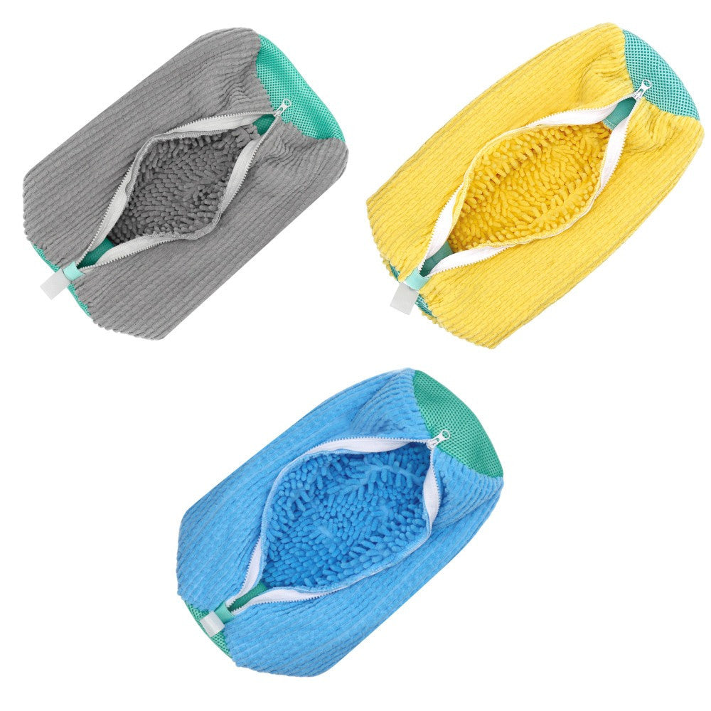 Мішок для прання взуття 39х19см, Синій / Захисний чохол для прання кросівок / Сумка-мішок для прання