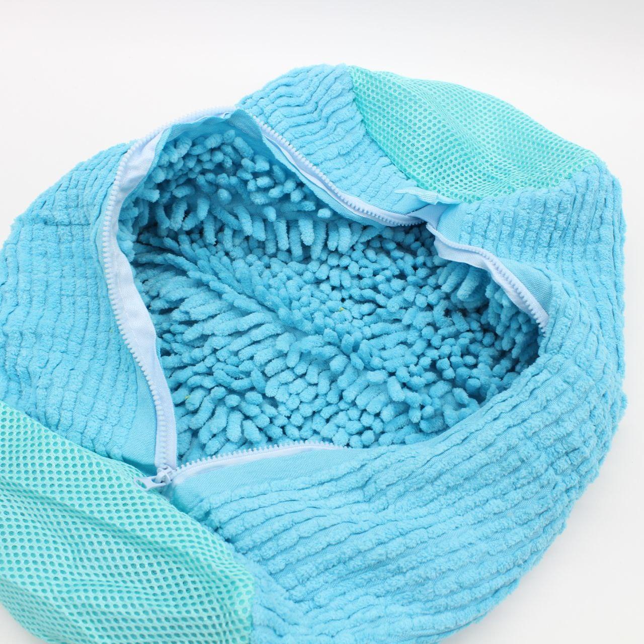 Мішок для прання взуття 39х19см, Синій / Захисний чохол для прання кросівок / Сумка-мішок для прання