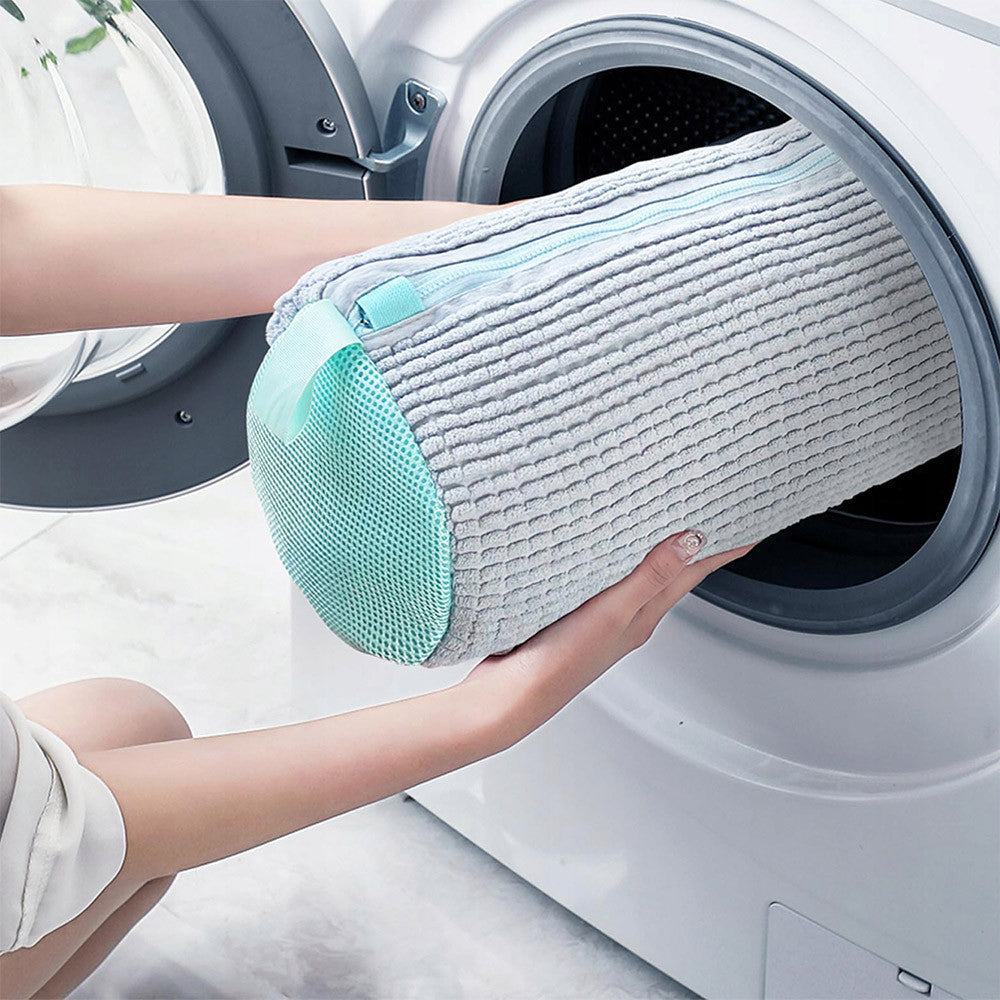 Мішок для прання взуття 39х19см, Сірий / Захисний чохол для прання кросівок / Сумка-мішок для прання