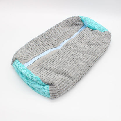 Мішок для прання взуття 39х19см, Сірий / Захисний чохол для прання кросівок / Сумка-мішок для прання