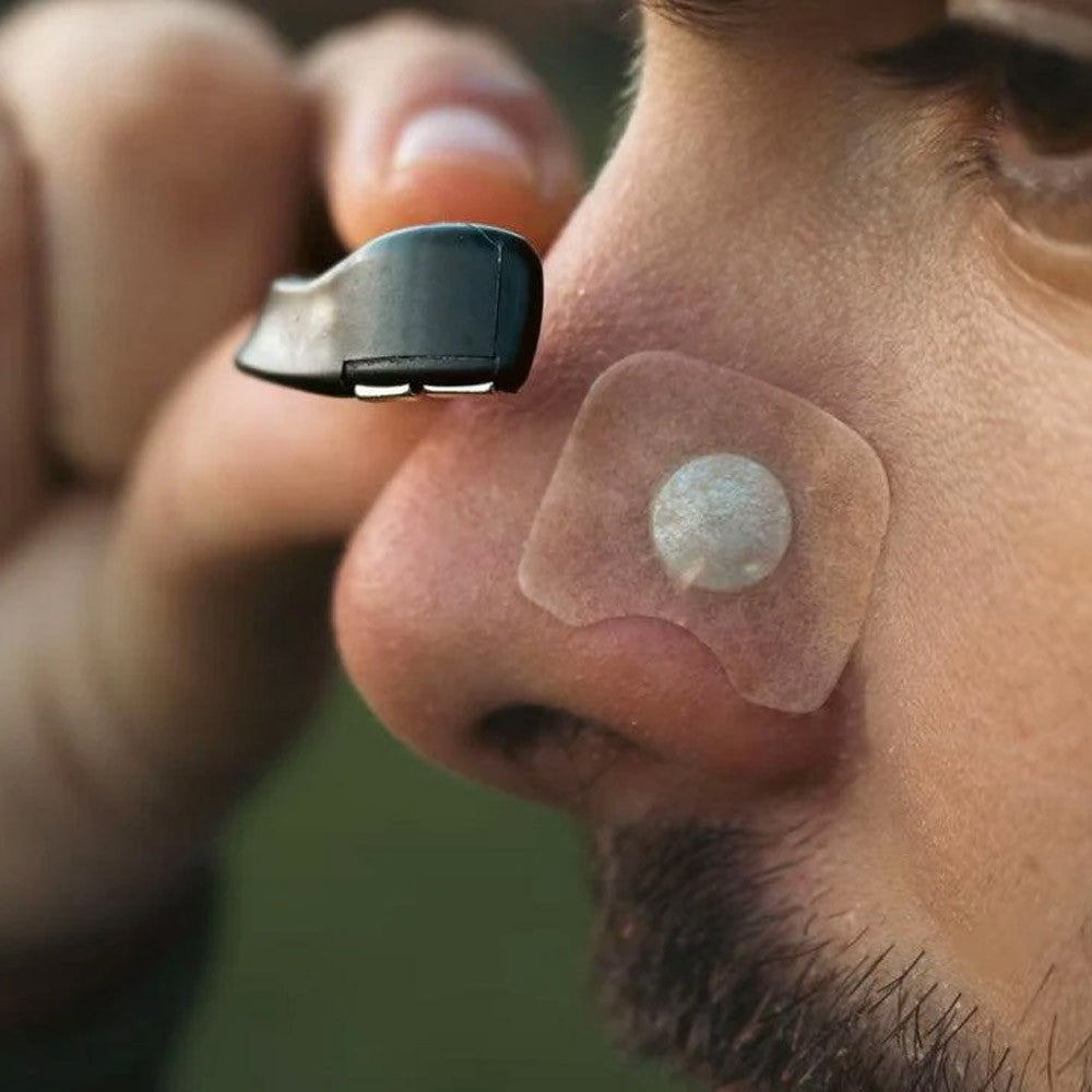 Магнітний розширювач для носа, 30 штук, Чорний / Магнітні смужки для покращення дихання / Антихрап для носа