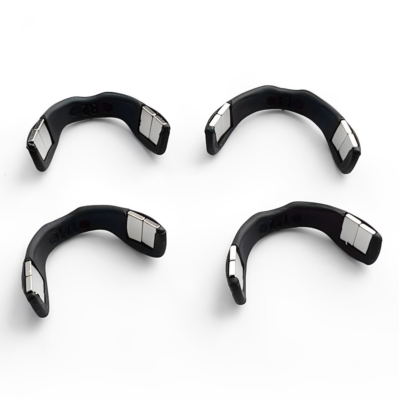 Магнітний розширювач для носа, 30 штук, Чорний / Магнітні смужки для покращення дихання / Антихрап для носа