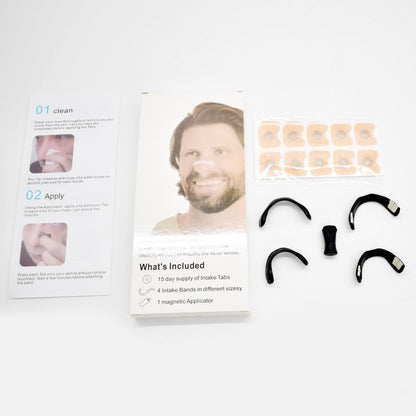 Магнітний розширювач для носа, 30 штук, Чорний / Магнітні смужки для покращення дихання / Антихрап для носа