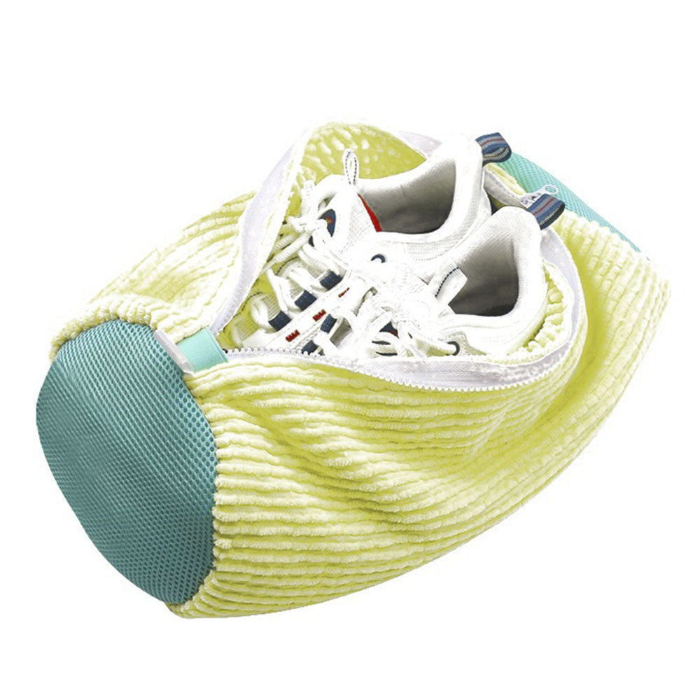 Мішок для прання взуття 39х19см, Бежевий / Захисний чохол для прання кросівок / Сумка-мішок для прання