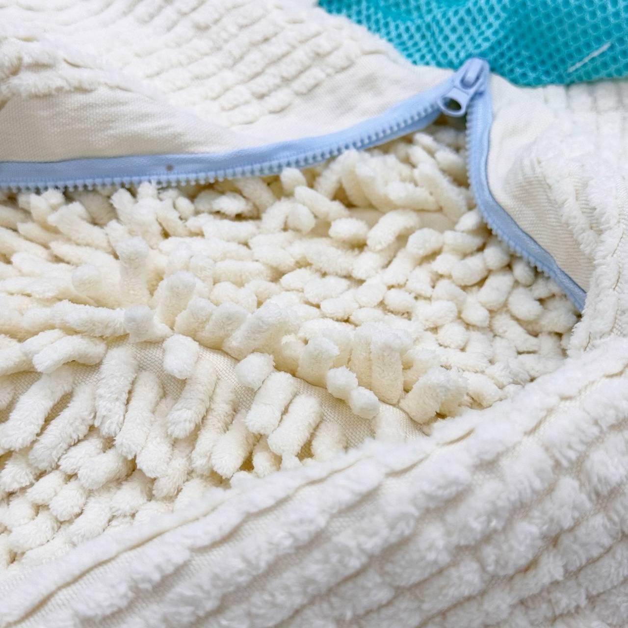 Мішок для прання взуття 39х19см, Бежевий / Захисний чохол для прання кросівок / Сумка-мішок для прання