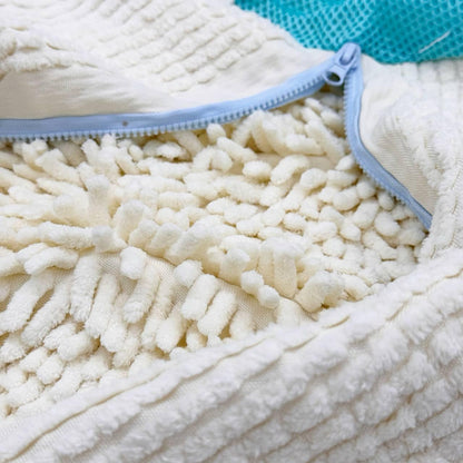 Мішок для прання взуття 39х19см, Бежевий / Захисний чохол для прання кросівок / Сумка-мішок для прання