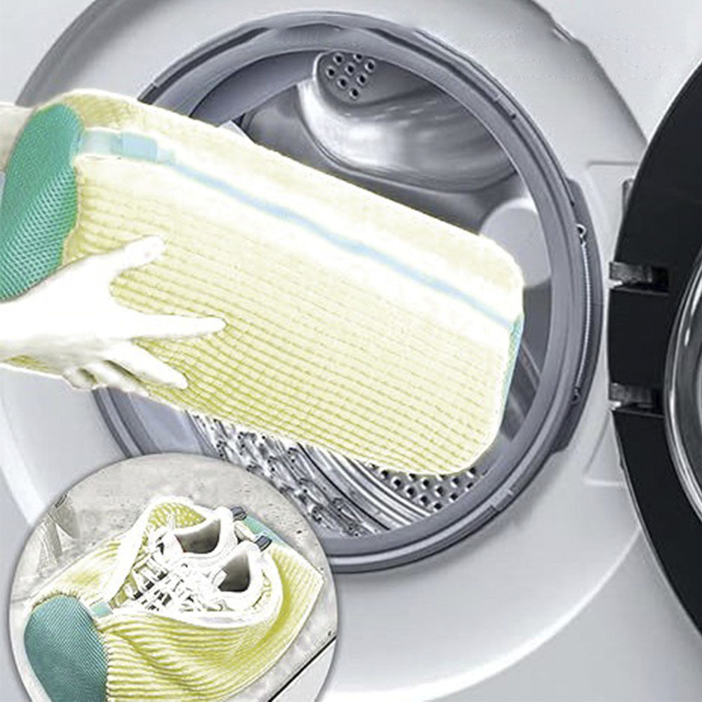 Мішок для прання взуття 39х19см, Бежевий / Захисний чохол для прання кросівок / Сумка-мішок для прання