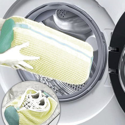 Мішок для прання взуття 39х19см, Бежевий / Захисний чохол для прання кросівок / Сумка-мішок для прання