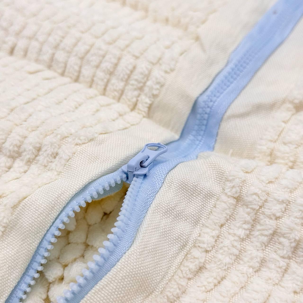 Мішок для прання взуття 39х19см, Бежевий / Захисний чохол для прання кросівок / Сумка-мішок для прання