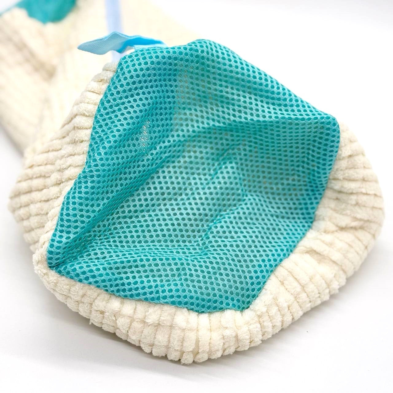 Мішок для прання взуття 39х19см, Бежевий / Захисний чохол для прання кросівок / Сумка-мішок для прання