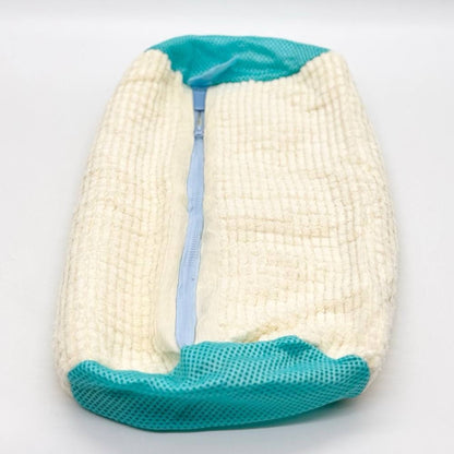 Мішок для прання взуття 39х19см, Бежевий / Захисний чохол для прання кросівок / Сумка-мішок для прання