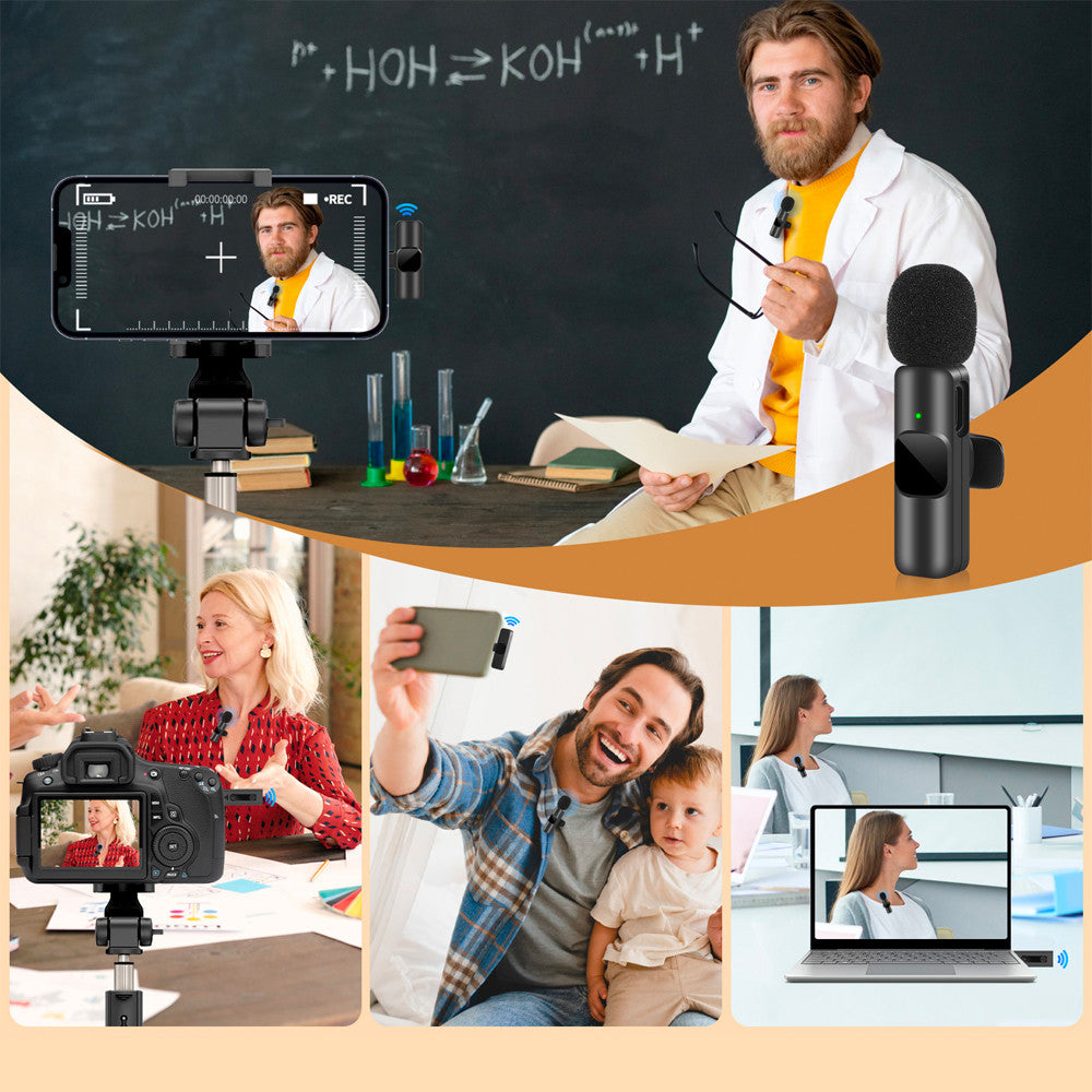 Мікрофон петличний бездротовий K8 для смартфона з Type-C / Мікрофон петличка на одяг / Мікрофон з прищіпкою