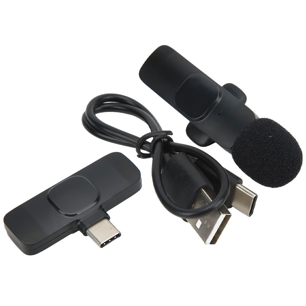 Мікрофон петличний бездротовий K8 для смартфона з Type-C / Мікрофон петличка на одяг / Мікрофон з прищіпкою