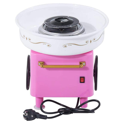 Апарат для солодкої вати в домашніх умовах NJ-228, Рожевий / Пристрій для приготування солодкої вати