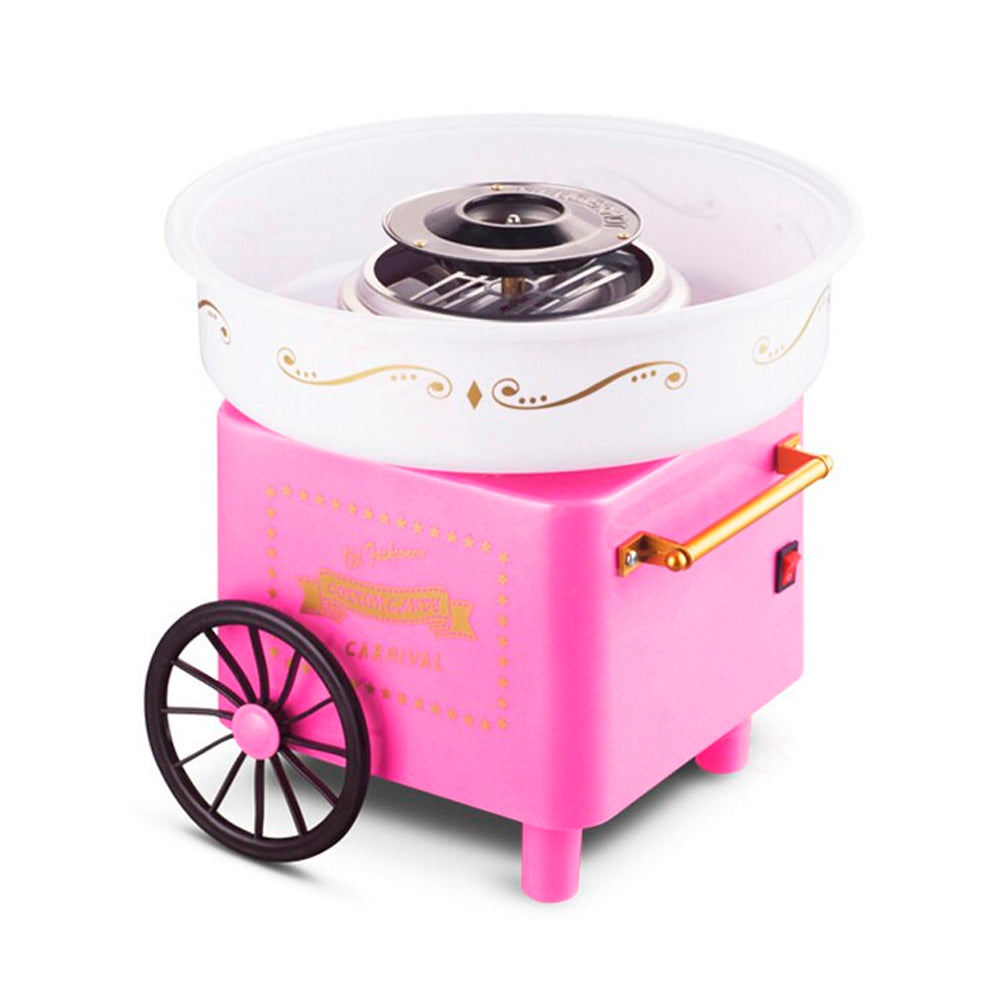 Апарат для солодкої вати в домашніх умовах NJ-228, Рожевий / Пристрій для приготування солодкої вати