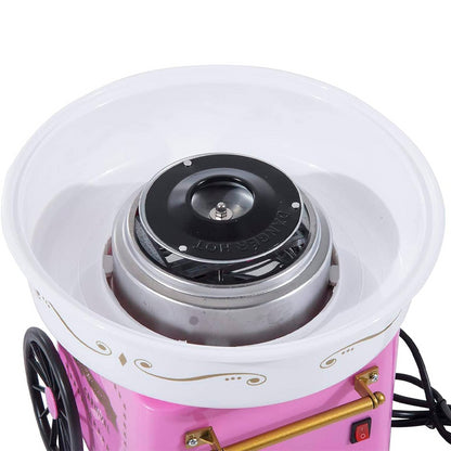 Апарат для солодкої вати в домашніх умовах NJ-228, Рожевий / Пристрій для приготування солодкої вати