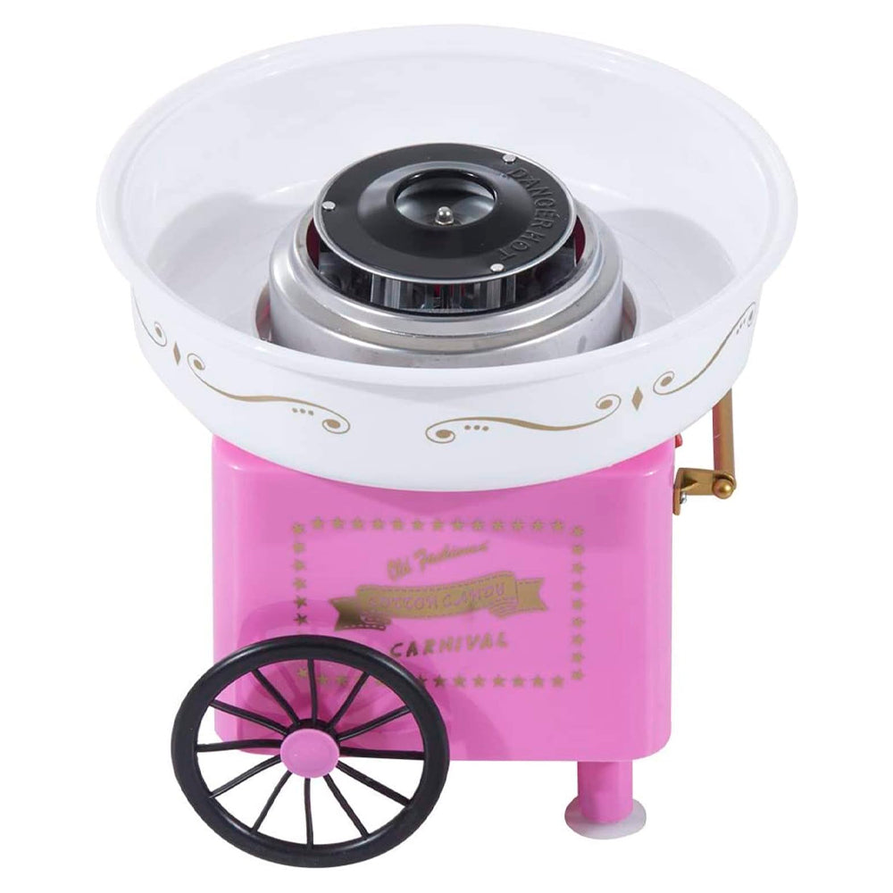 Апарат для солодкої вати в домашніх умовах NJ-228, Рожевий / Пристрій для приготування солодкої вати