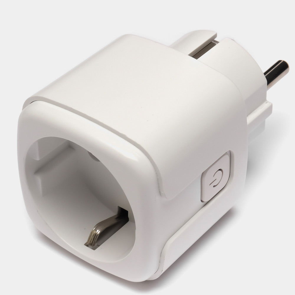 Розумна WiFi розетка 20А з лічильником електроенергії Tuya Smart 4400Вт, Біла / Розетка з підключенням до телефону