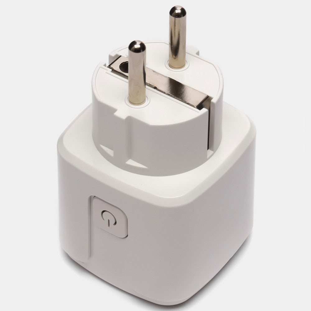 Розумна WiFi розетка 20А з лічильником електроенергії Tuya Smart 4400Вт, Біла / Розетка з підключенням до телефону