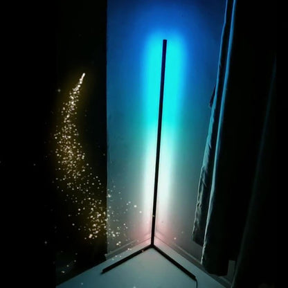 Лампа RGB для підсвічування фону 18Вт, 135см / Кутовий LED торшер / Підлогова лампа / Світильник підлоговий
