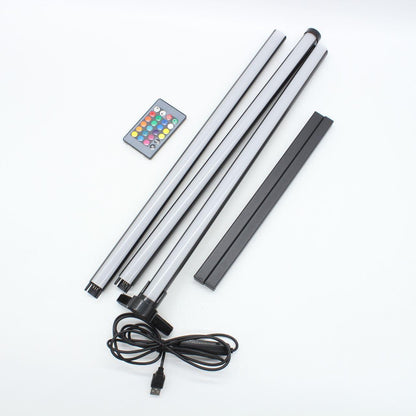 Лампа RGB для підсвічування фону 18Вт, 135см / Кутовий LED торшер / Підлогова лампа / Світильник підлоговий