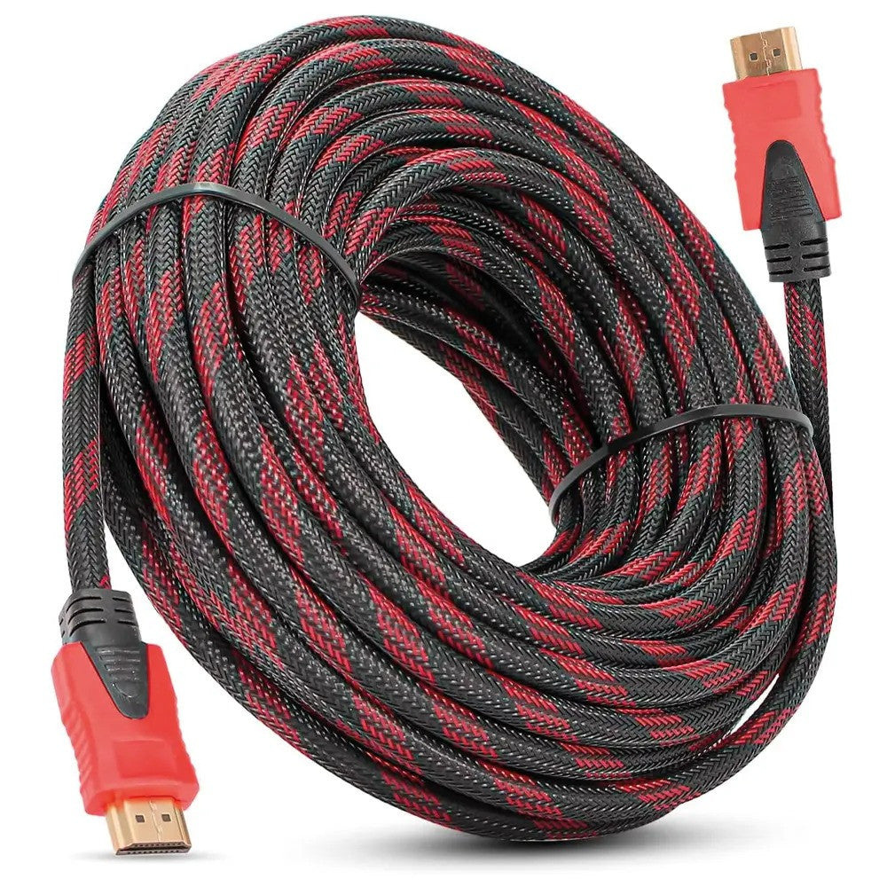 Кабель HDMI-HDMI 25м, з посиленою обмоткою та фільтрами / Посилений шнур hdmi / HDMI кабель для телевізора