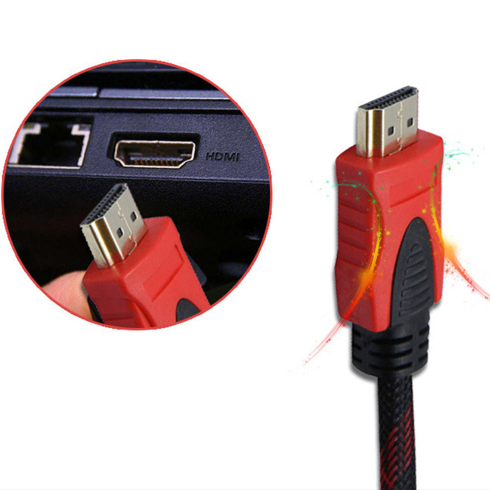 Кабель HDMI-HDMI 25м, з посиленою обмоткою та фільтрами / Посилений шнур hdmi / HDMI кабель для телевізора