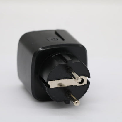 Розумна WiFi розетка 20А з лічильником електроенергії Tuya Smart 4400Вт, Чорна / Розетка з підключенням до телефону