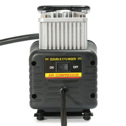 Автомобільний компресор двопоршневий 12V Air Compressor 628-4x4 + сумка / Потужний повітряний насос