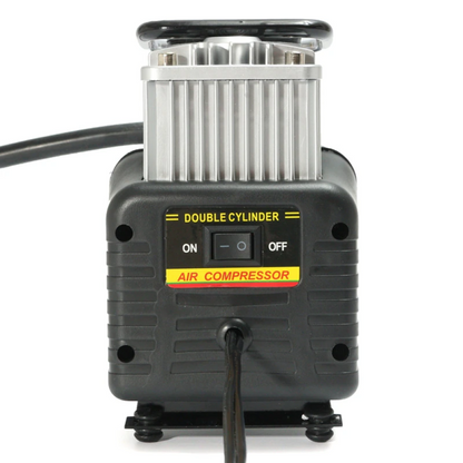 Автомобільний компресор двопоршневий 12V Air Compressor 628-4x4 + сумка / Потужний повітряний насос