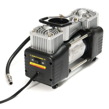 Автомобільний компресор двопоршневий 12V Air Compressor 628-4x4 + сумка / Потужний повітряний насос