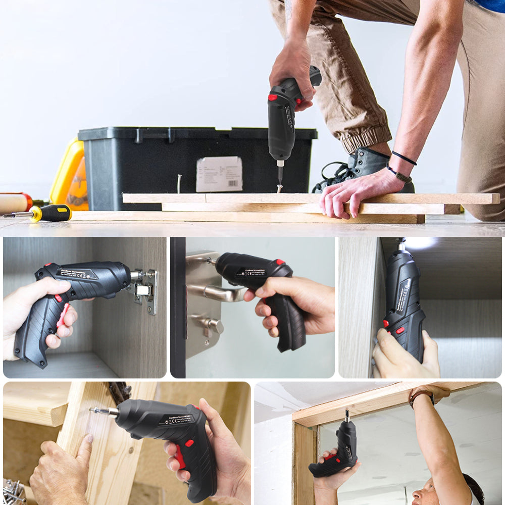 Акумуляторний шуруповерт 48в1 у валізі, з USB / Набір інструментів викрутка з насадками та біти