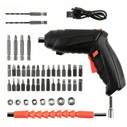 Акумуляторний шуруповерт 48в1 у валізі, з USB / Набір інструментів викрутка з насадками та біти