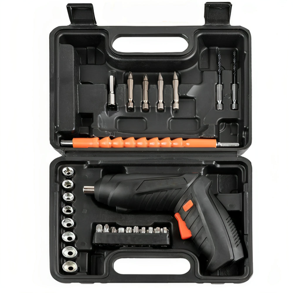 Акумуляторний шуруповерт 48в1 у валізі, з USB / Набір інструментів викрутка з насадками та біти