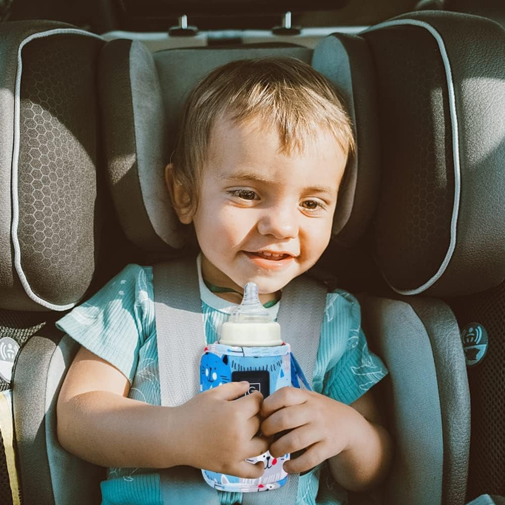 Підігрівач дитячого харчування на липучці, до +60°, 13,5см / Термос для пляшечок / Підігрівач пляшечок