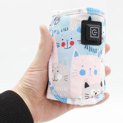 Підігрівач дитячого харчування на липучці, до +60°, 13,5см / Термос для пляшечок / Підігрівач пляшечок