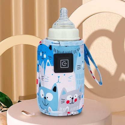 Підігрівач дитячого харчування на липучці, до +60°, 13,5см / Термос для пляшечок / Підігрівач пляшечок