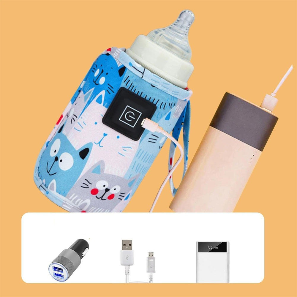 Підігрівач дитячого харчування на липучці, до +60°, 13,5см / Термос для пляшечок / Підігрівач пляшечок