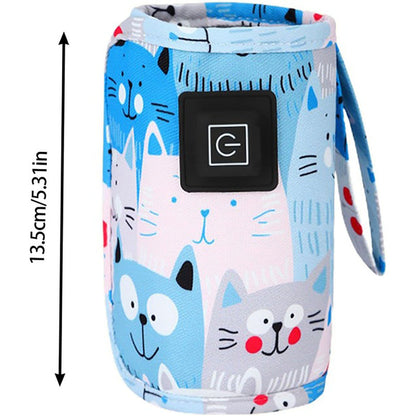 Підігрівач дитячого харчування на липучці, до +60°, 13,5см / Термос для пляшечок / Підігрівач пляшечок