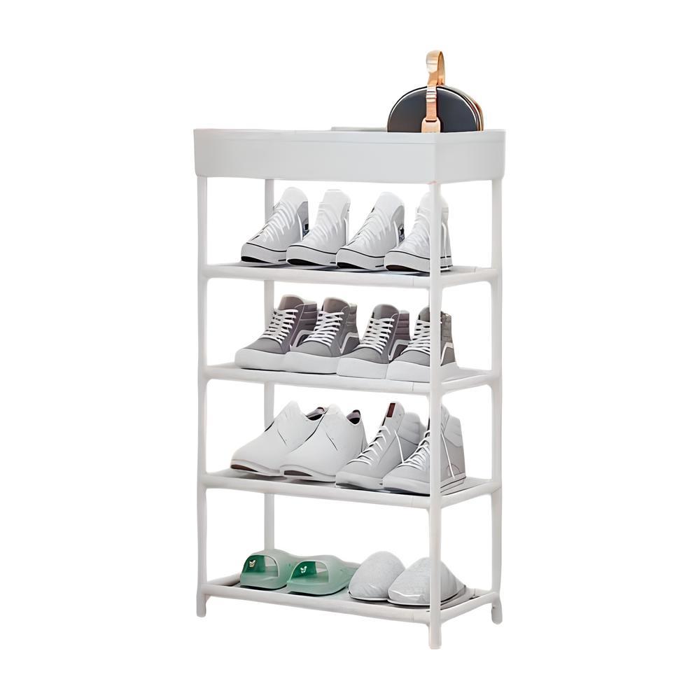 Полка-етажерка на 5 ярусів (98×38×21см), SKLM-15 / Стелаж-етажерка з полицями / Етажерка в ванну