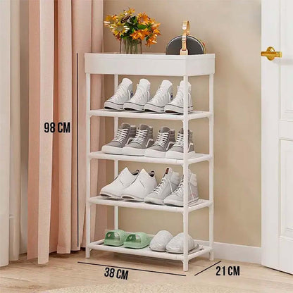 Полка-етажерка на 5 ярусів (98×38×21см), SKLM-15 / Стелаж-етажерка з полицями / Етажерка в ванну