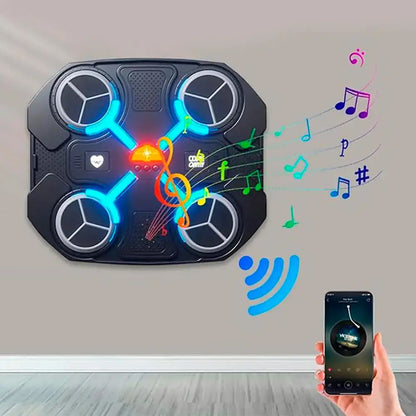 Музичний тренажер для боксу з рукавичками від USB, 32×27см / Музичний боксерський тренажер