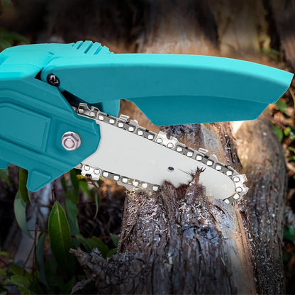 Акумуляторна міні пила 6" + 2 акумулятори 48В, в кейсі / Пила ланцюгова для саду / Електропила на акумуляторі