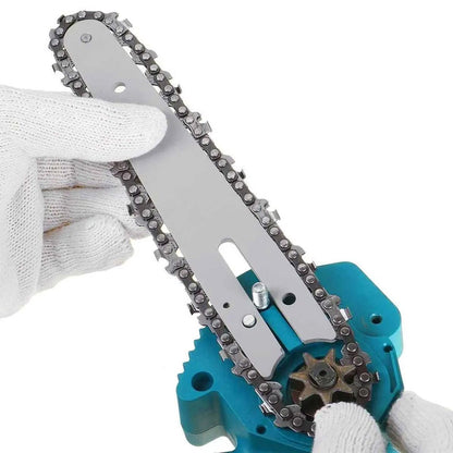 Акумуляторна міні пила 6" + 2 акумулятори 48В, в кейсі / Пила ланцюгова для саду / Електропила на акумуляторі