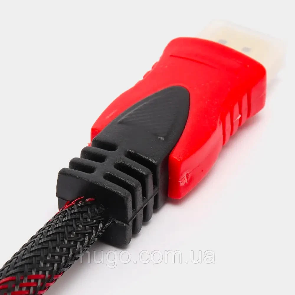 Кабель HDMI-HDMI 15м, з посиленою обмоткою / Шнур для телевізора з 2 фільтрами