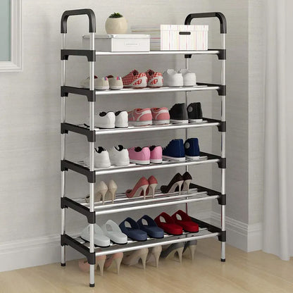 Полиця для взуття, 6 ярусів, 105х54х25см, New shoe rack / Стійка-органайзер для зберігання взуття